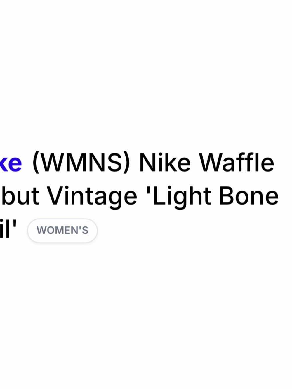 Nike Waffle Debut Vintage “ Light Bone Sail” EUC - Picture 15 of 15